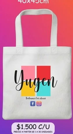 Bolsa de friselina 40 × 45 cm
