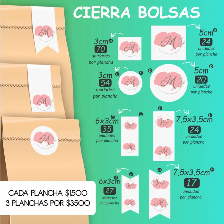 Stickers autoadhesivos A4